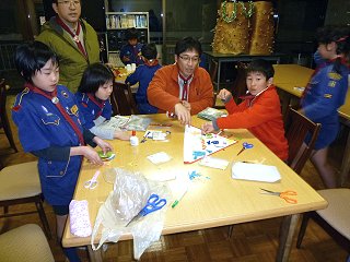隊旗作り