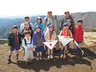 三ノ塔で記念写真