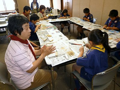 竹とんぼ作り