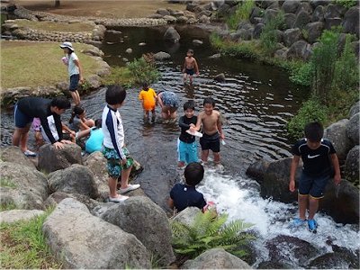 水遊び