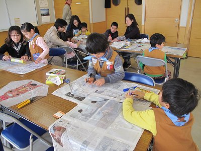 ビーバー隊作成中
