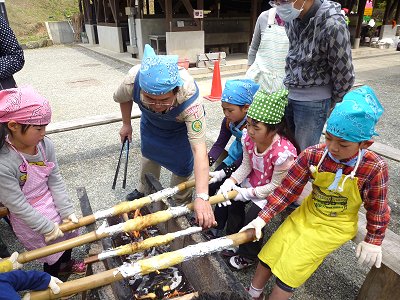 ビーバー隊料理中