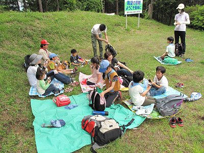 山頂でお弁当