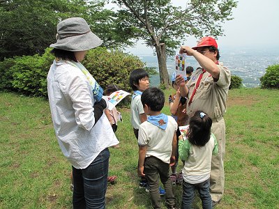 自然観察ビンゴを確認