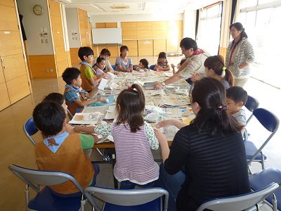 作り方説明中