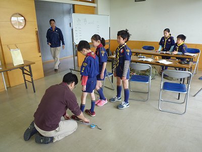 カブ隊計測中
