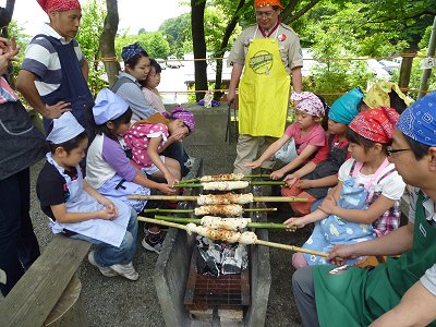 パンを焼いてます