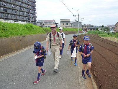 街の中を歩く