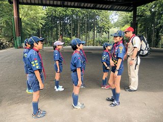 カブ隊到着です