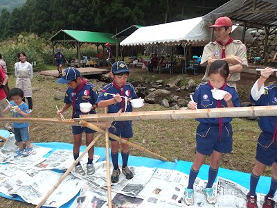 流しそうめん 写真