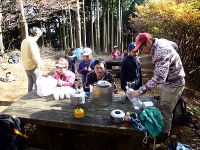 ココア準備中 写真
