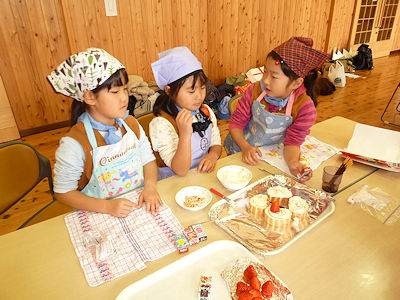 ケーキ作り 写真