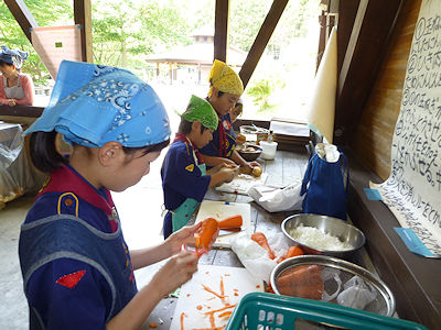 カブ隊料理 写真