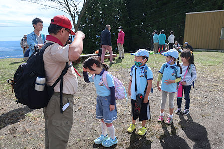 ビーバー隊大野山到着 写真